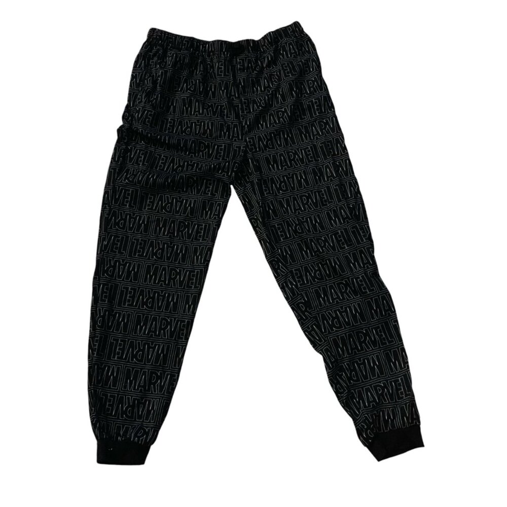 Marvel Sz L Men Pajama Pants Black & White